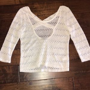 Cropped top sweater